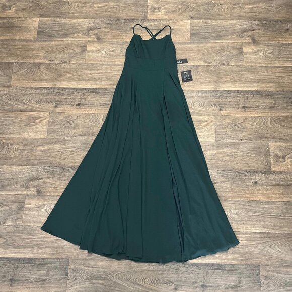 Lulu's Forest Green Maxi Dress - Picture 4 of 6